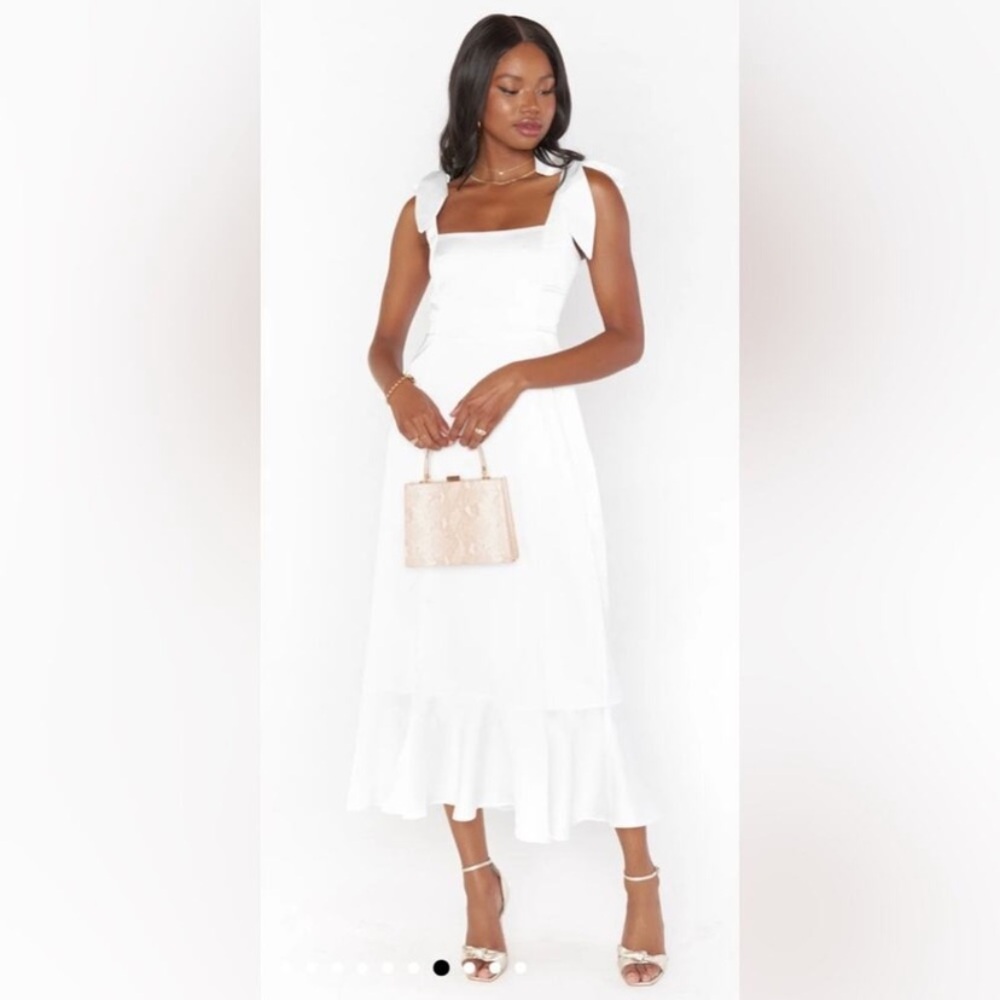 Show Me Your MuMu White Midi Dress